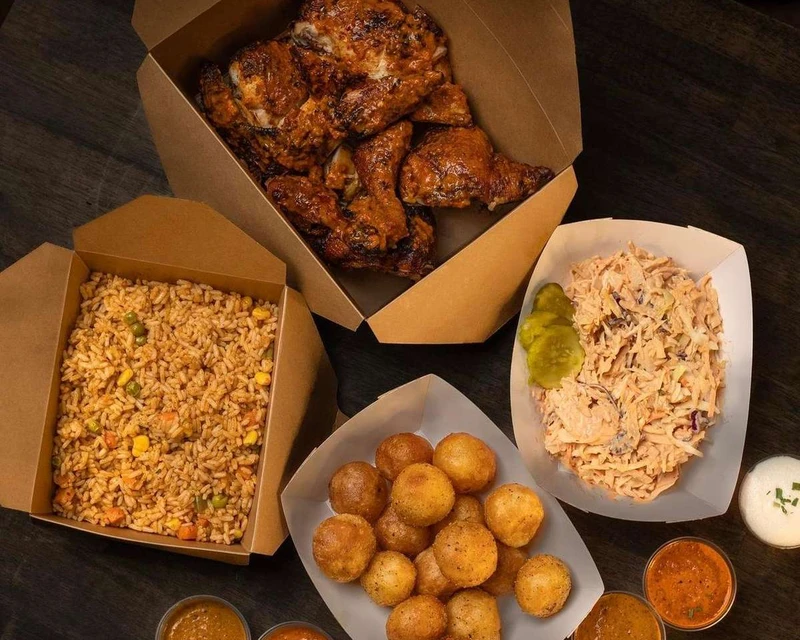 Family full chicken special with sides ready for family meal takeout in London Ontario